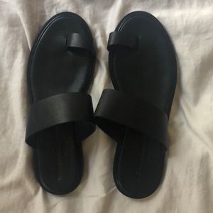 Black common projects sandals